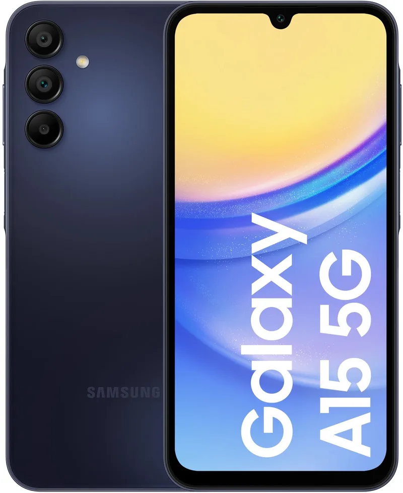 Galaxy A15 5G - 128GB - Blue black van Samsung in Blauw zwart – productfoto