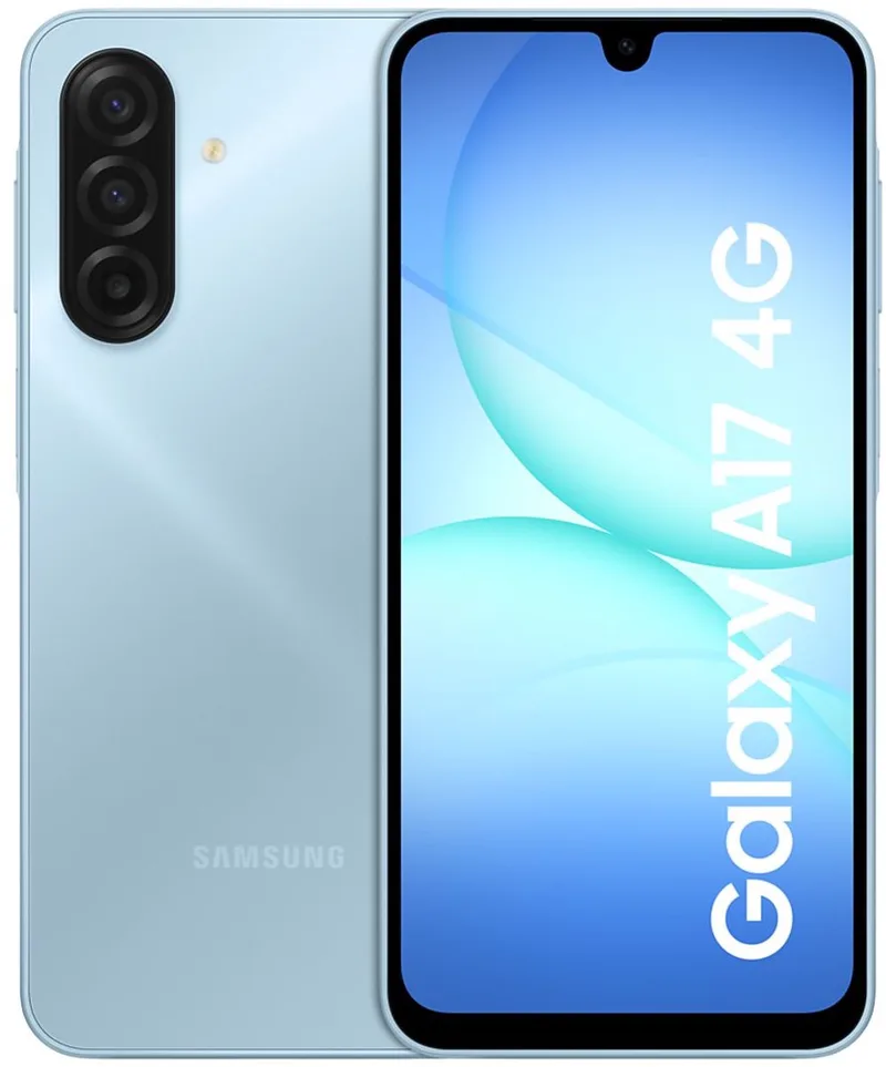 Galaxy A17 17 cm (6.7) Dual SIM 4G USB Type-C 4 GB 128 GB 5000 mAh de Samsung en Bleu clair – photo produit