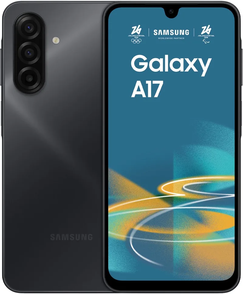 Galaxy A17 17 cm (6.7) Dual SIM Android 15 4G USB Type-C 4 GB 128 GB 5000 mAh Zwart by Samsung in Black – product photo