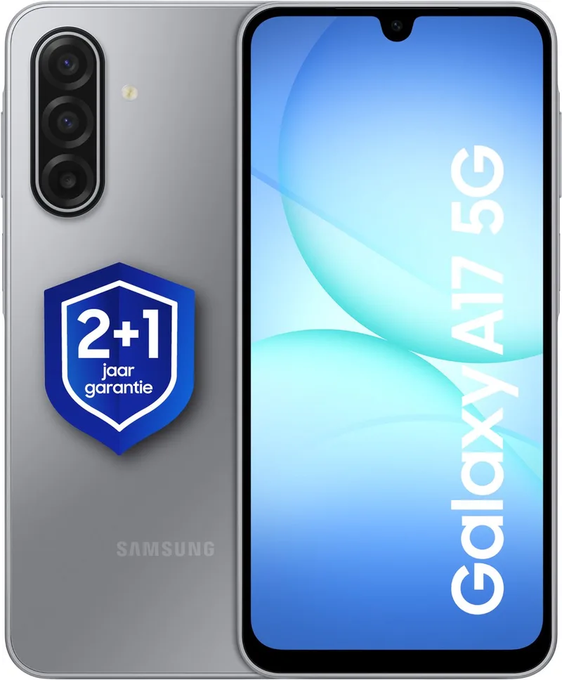 Galaxy A17 5G - 128GB - 1 jaar extra garantie by Samsung in Grey – product photo