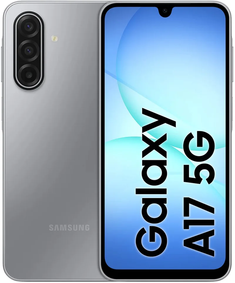 Galaxy A17 5G 17 cm (6.7) Dual SIM Android 15 USB Type-C 4 GB 128 GB 5000 mAh Grijs van Samsung in Blauw – productfoto