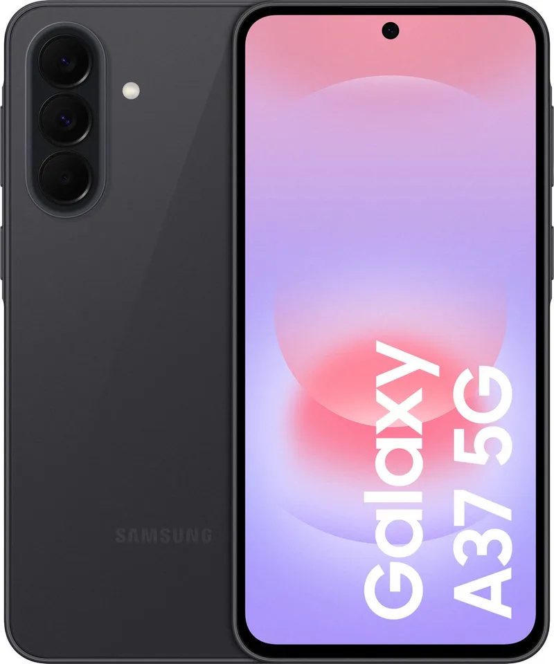 Galaxy A37 5G - 256GB fra Samsung i Awesome Charcoal – produktbillede