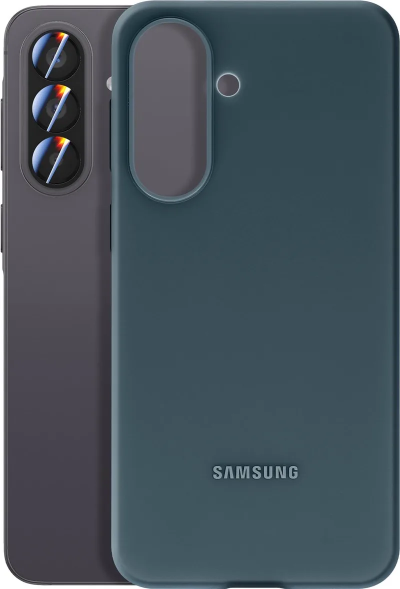 Galaxy A37 Hoesje - Silicone Case fra Samsung i Mørkegrøn – produktbillede