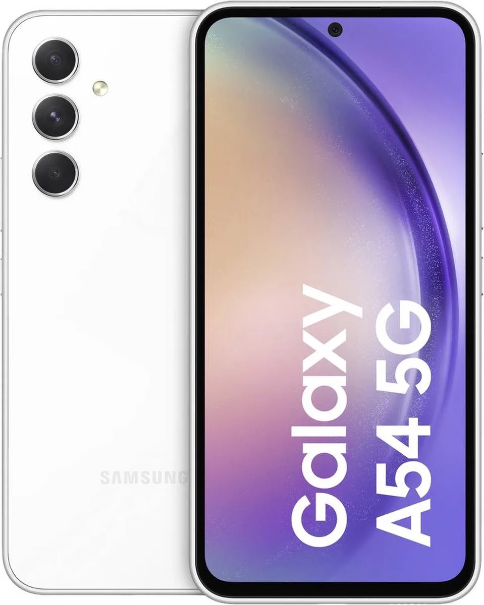 Galaxy A54 5G - 256GB - Awesome White von Samsung in Weiß – Produktfoto