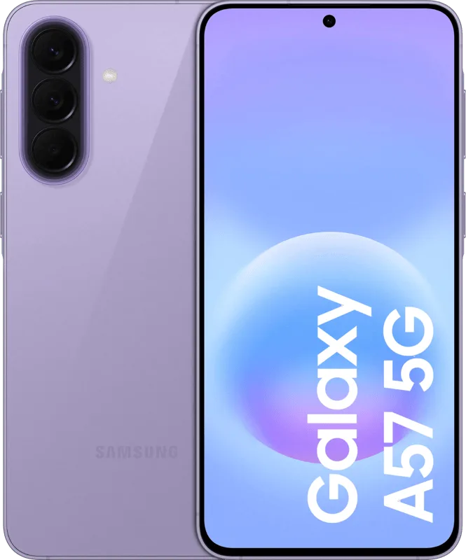 Galaxy A57 128GB Lila 5G van Samsung – productfoto