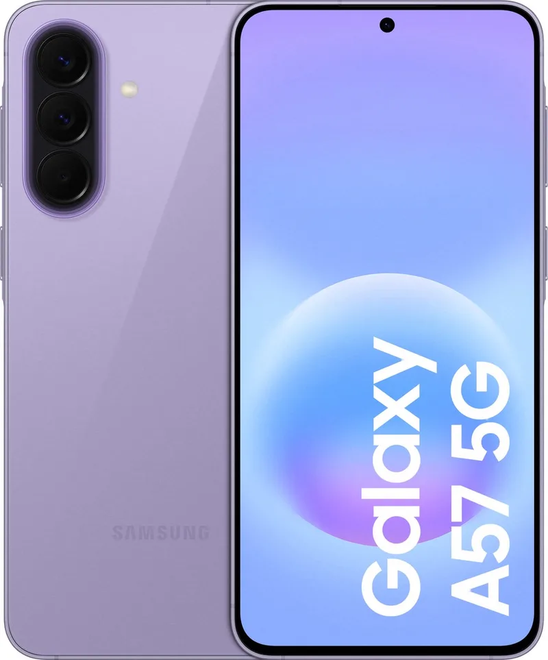 Galaxy A57 5G - 128GB de Samsung en Awesome Lilac – photo produit