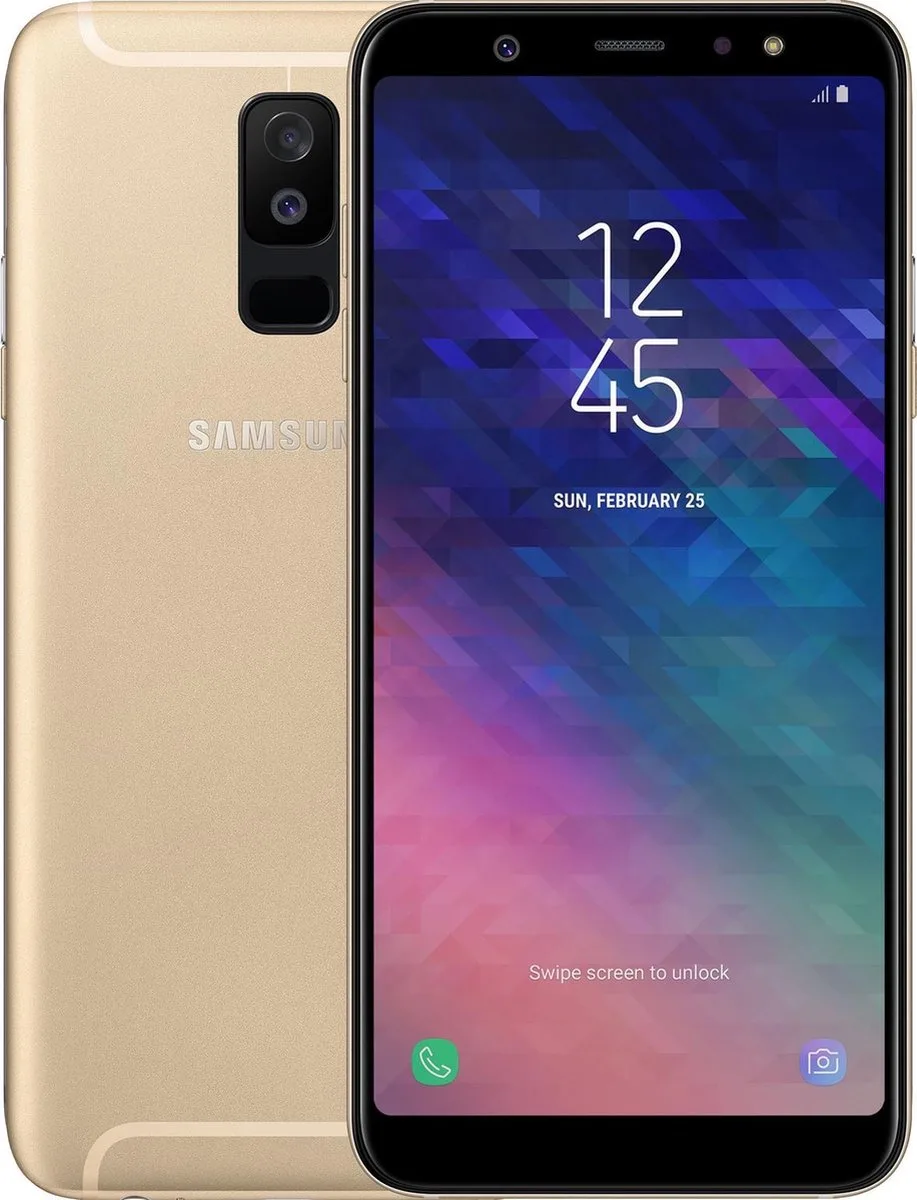 Galaxy A6+ by Samsung in Gold – product photo