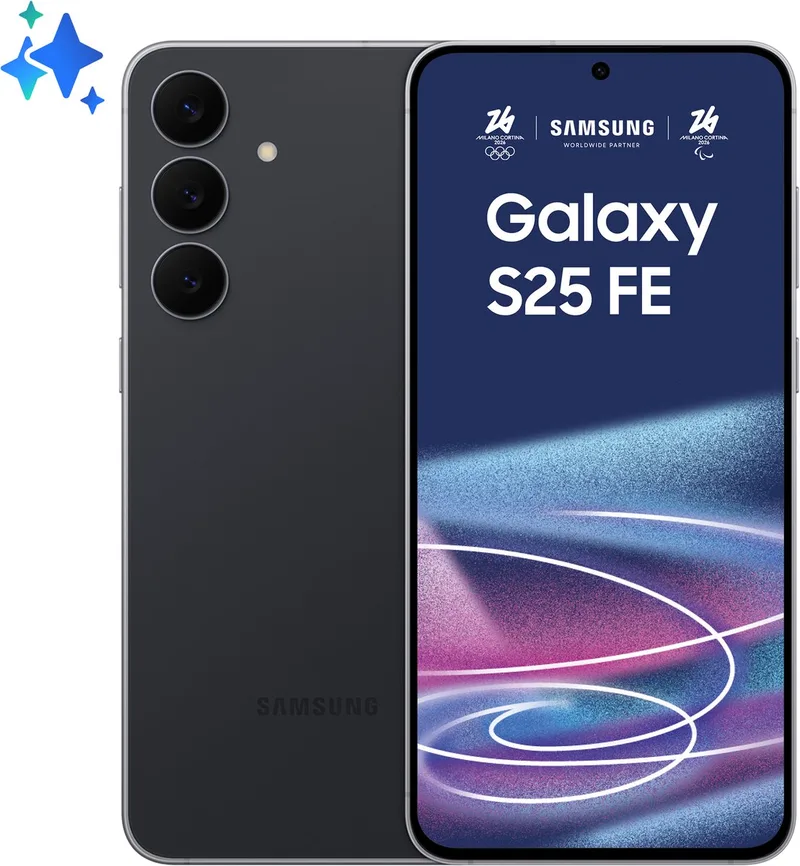 Galaxy S25 FE - 128GB van Samsung in Zwart – productfoto