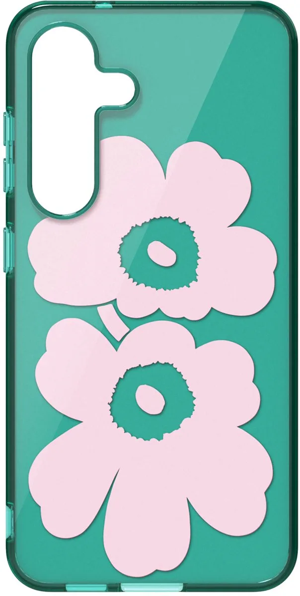 Galaxy S25 Hoesje - Unikko Hybrid Case - Marimekko de Samsung en Rose – photo produit