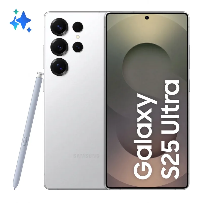 Galaxy S25 Ultra 5G - 512GB van Samsung in Titanium White Silver – productfoto