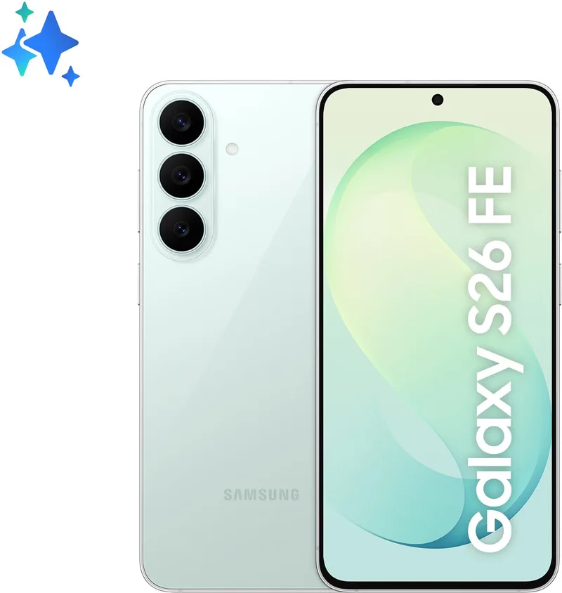 Galaxy S26 FE 17 cm (6.7") Dual SIM Android 17 5G USB Type-C 128 GB 4900 mAh van Samsung in Groen – productfoto