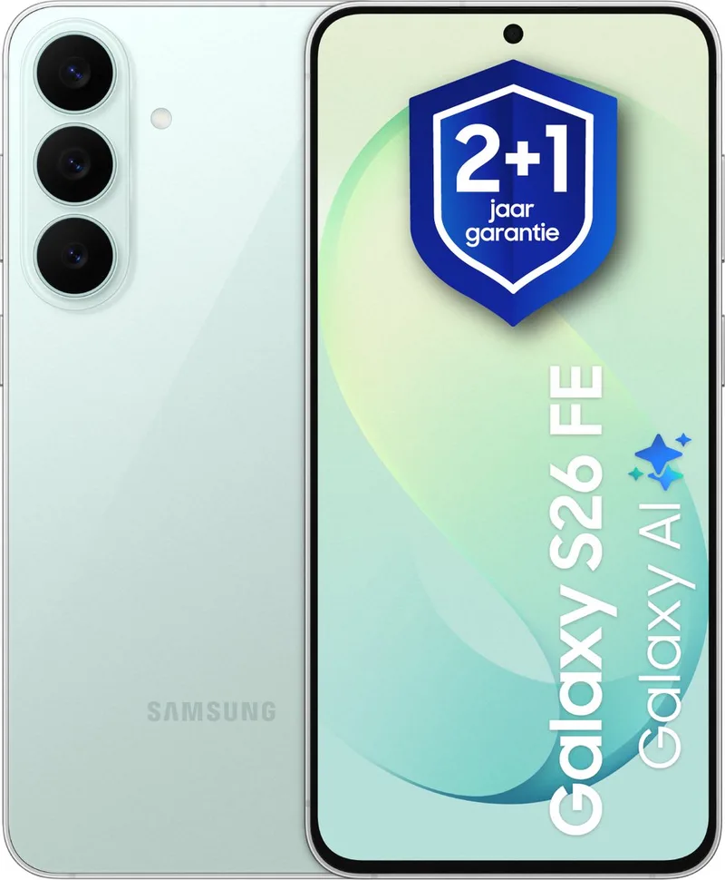 Galaxy S26 FE - Smartphone - 256GB - 1 jaar extra garantie de Samsung en Pistachio – photo produit