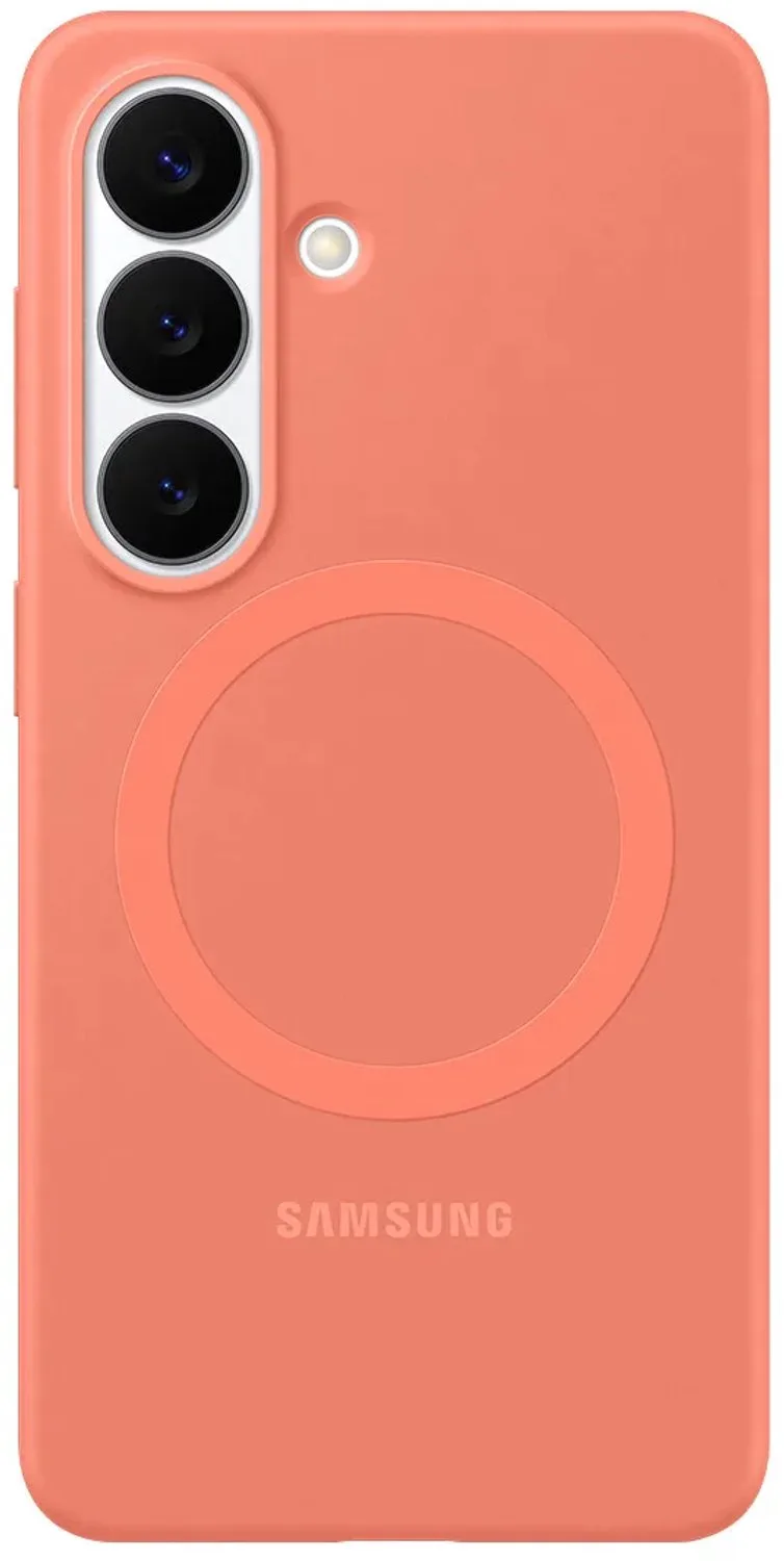 Galaxy S26 Hoesje - Silicone Magnet Case - Koraalrood de Samsung en Rouge – photo produit