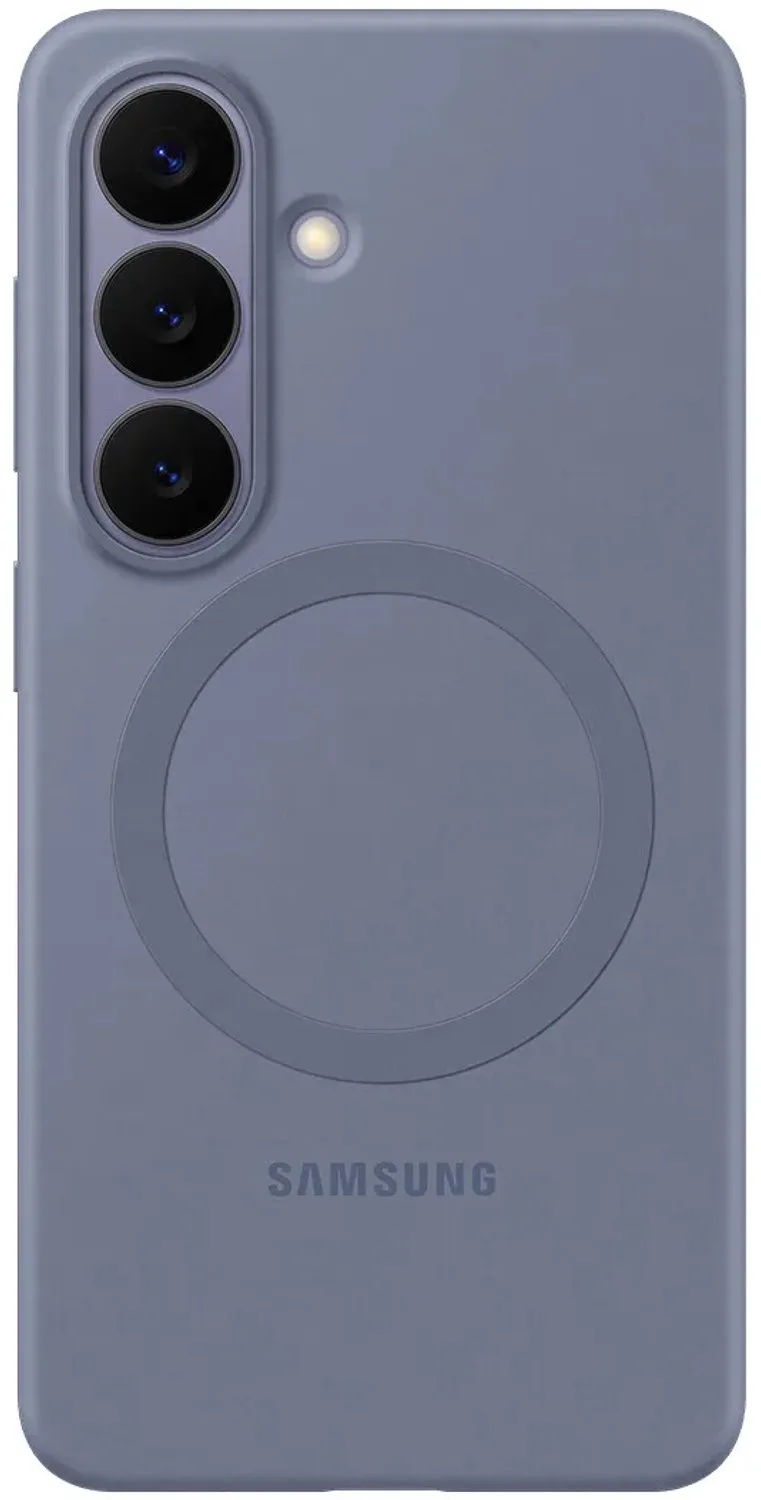 Galaxy S26 Hoesje - Silicone Magnet Case - Violetblauw van Samsung in Blauw – productfoto