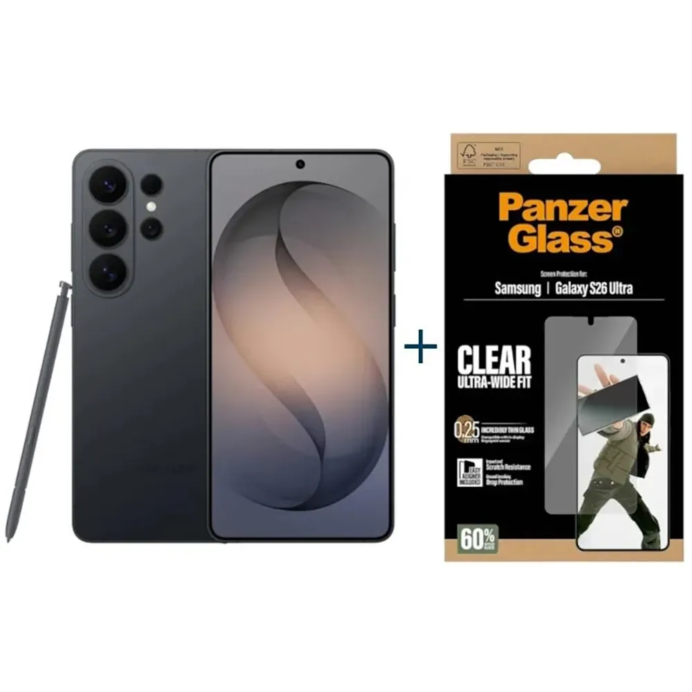 Galaxy S26 Ultra 5g & Panzer Screen Protector 12gb/256gb 6.9´´ van Samsung – productfoto