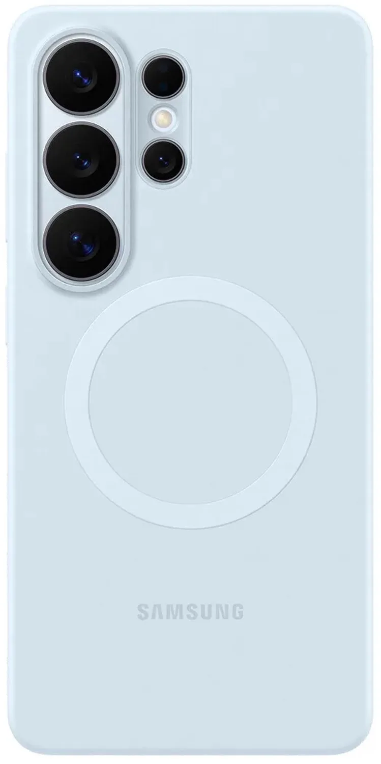 Galaxy S26 Ultra Hoesje - Silicone Magnet Case - Lichtblauw de Samsung en Bleu – photo produit