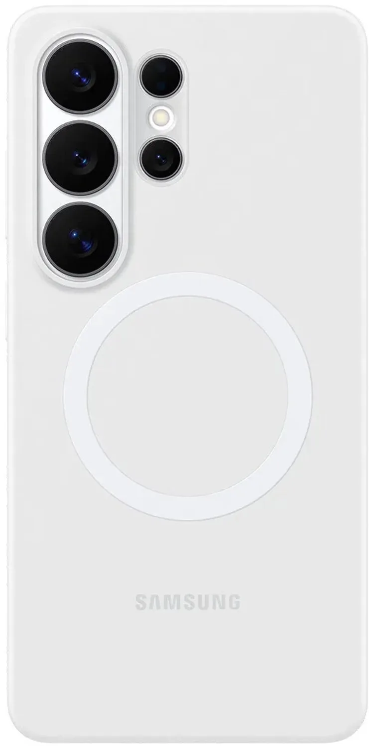 Galaxy S26 Ultra Hoesje - Silicone Magnet Case de Samsung en Blanc – photo produit