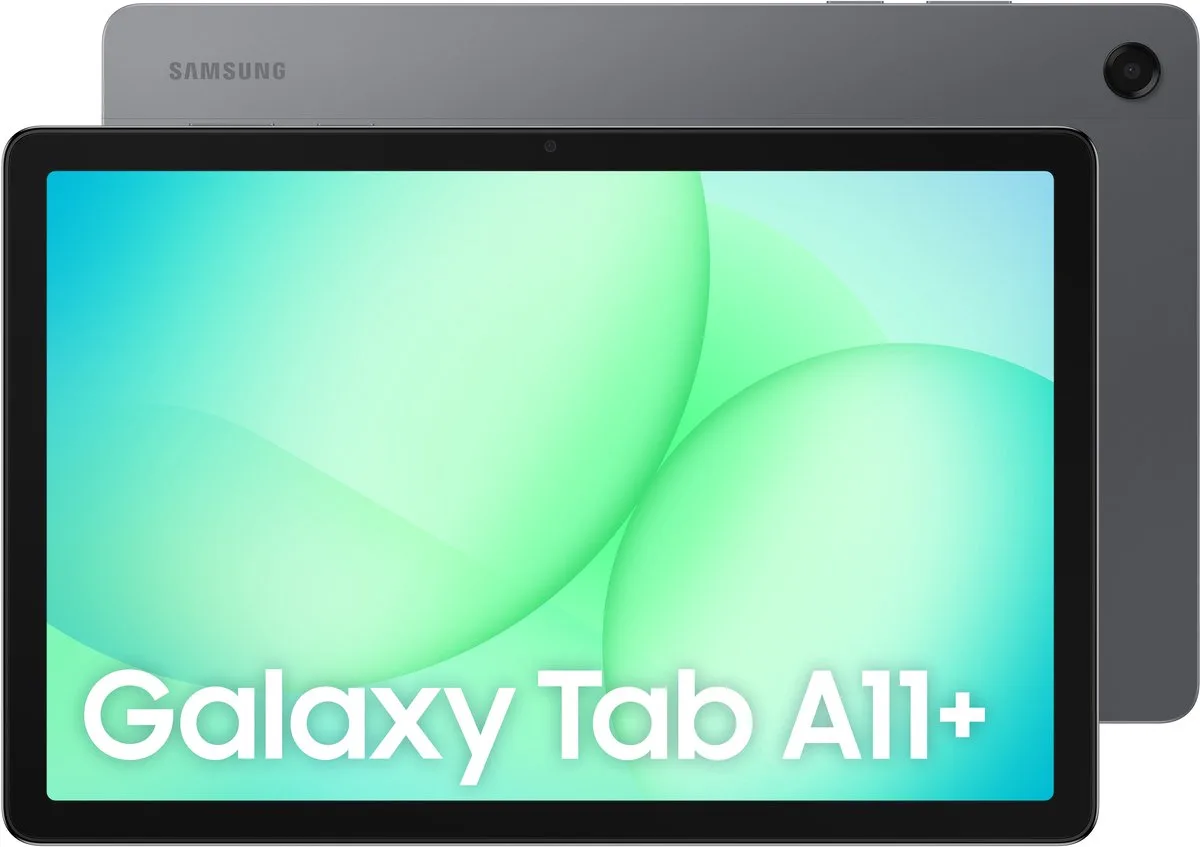 Galaxy Tab A11 Plus - Wi-Fi - 256GB - 1 jaar extra garantie van Samsung in Grijs – productfoto