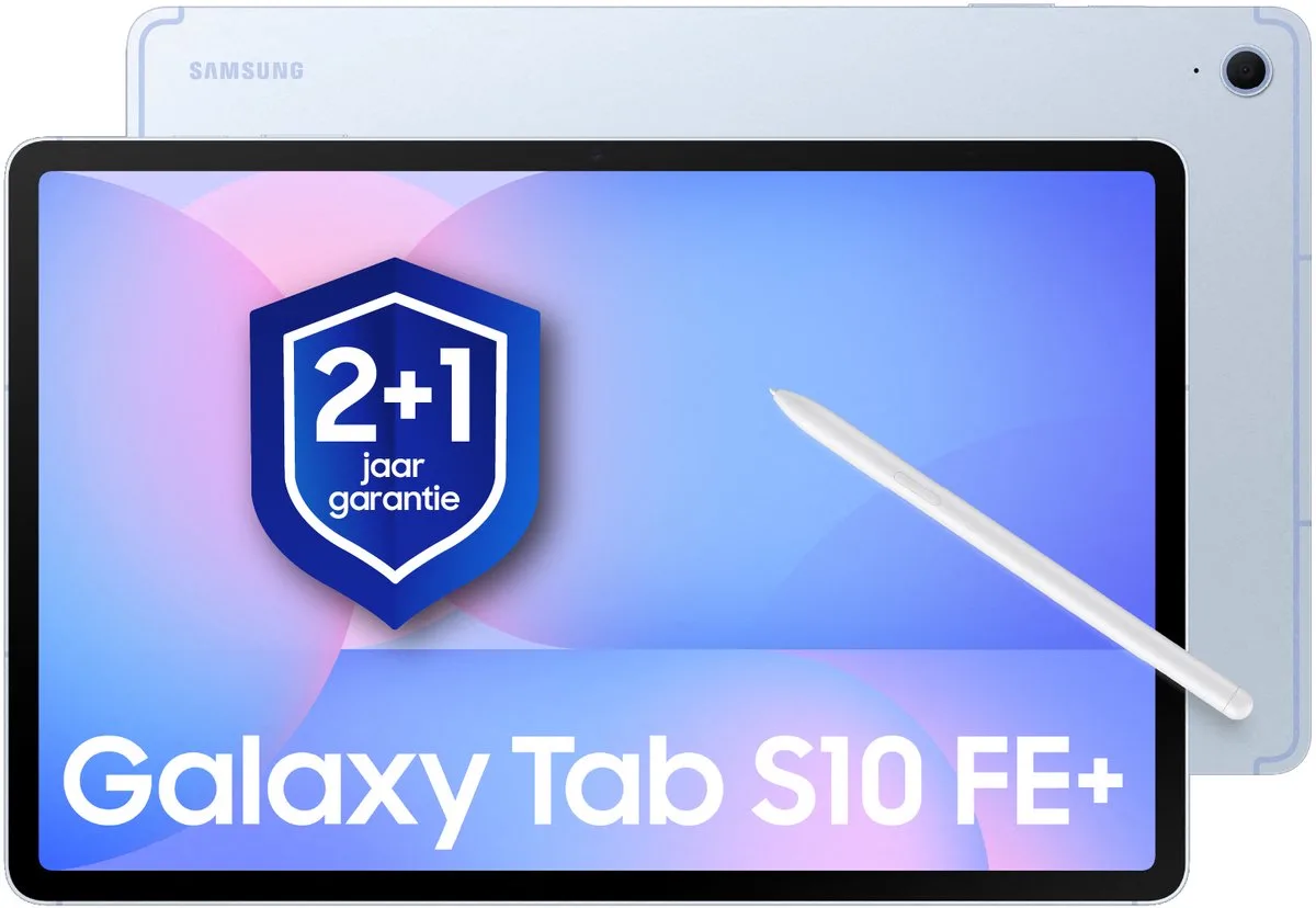 Galaxy Tab S10 FE Plus - Wi-Fi - 256GB - 1 jaar extra garantie van Samsung in Blauw – productfoto