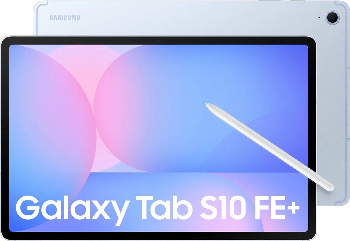 Galaxy Tab S10 FE Plus - Wifi - 128GB fra Samsung i Lyseblå – produktbillede