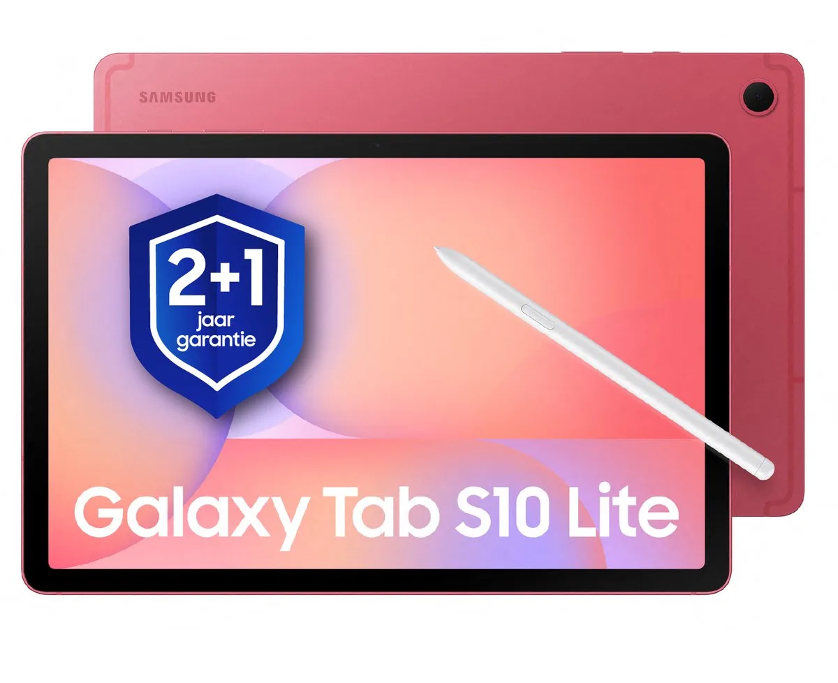 Galaxy Tab S10 Lite - Wifi - 256GB - 1 jaar extra garantie van Samsung in Rood – productfoto