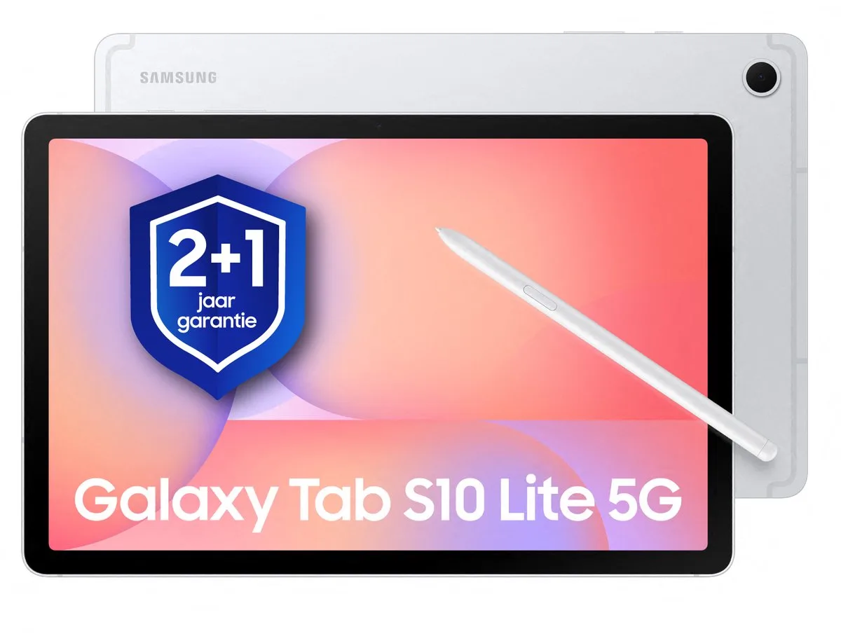Galaxy Tab S10 Lite - Wifi - 256GB - 1 jaar extra garantie van Samsung in Zilver – productfoto