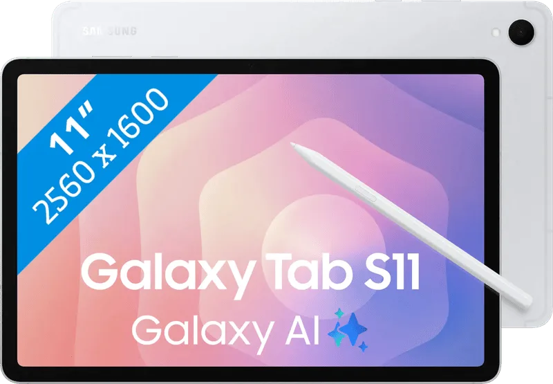 Galaxy Tab S11 11 inch 256GB Wifi Zilver van Samsung – productfoto