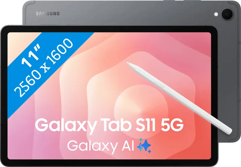Galaxy Tab S11 11 inch 512GB Wifi + 5G Grijs van Samsung – productfoto