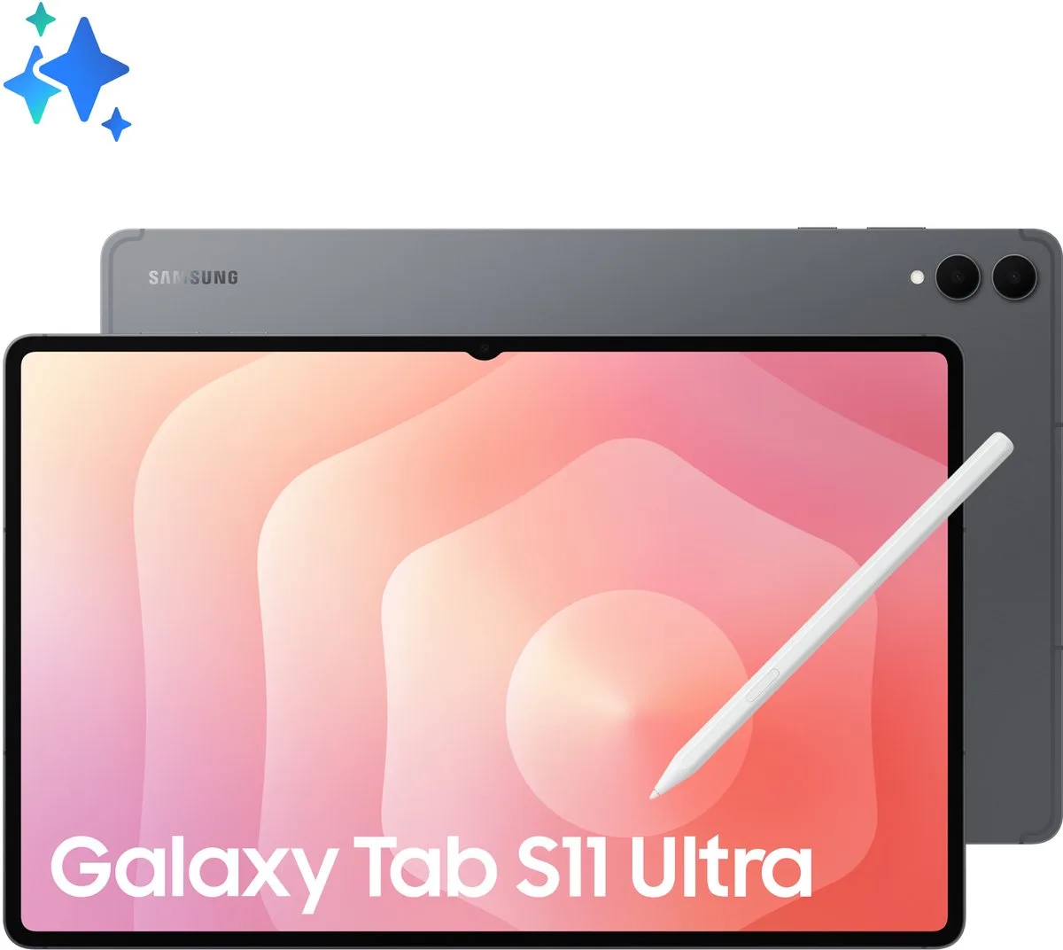 Galaxy Tab S11 Ultra - Tablet - 12GB RAM - 256GB Opslag van Samsung in Grijs – productfoto