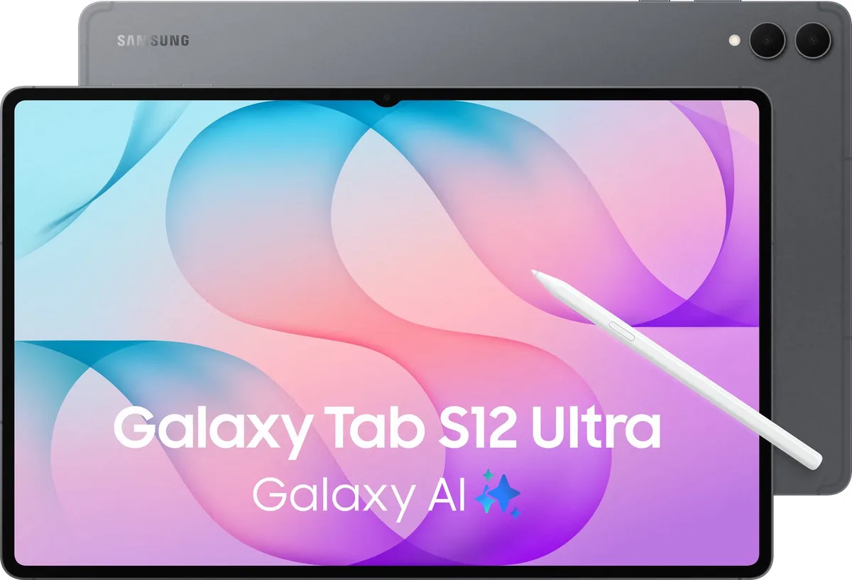 Galaxy Tab S12 Ultra - 512GB - 1 jaar extra garantie van Samsung in Grijs – productfoto