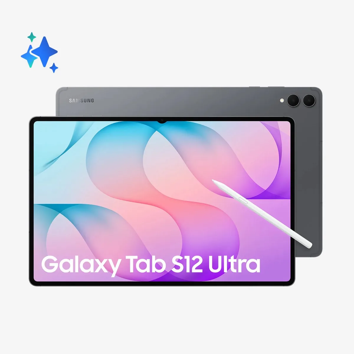 Galaxy Tab S12 Ultra Wi-Fi 256 GB 37,1 cm (14.6) 12 GB Wi-Fi 7 (802.11be) van Samsung in Grijs – productfoto