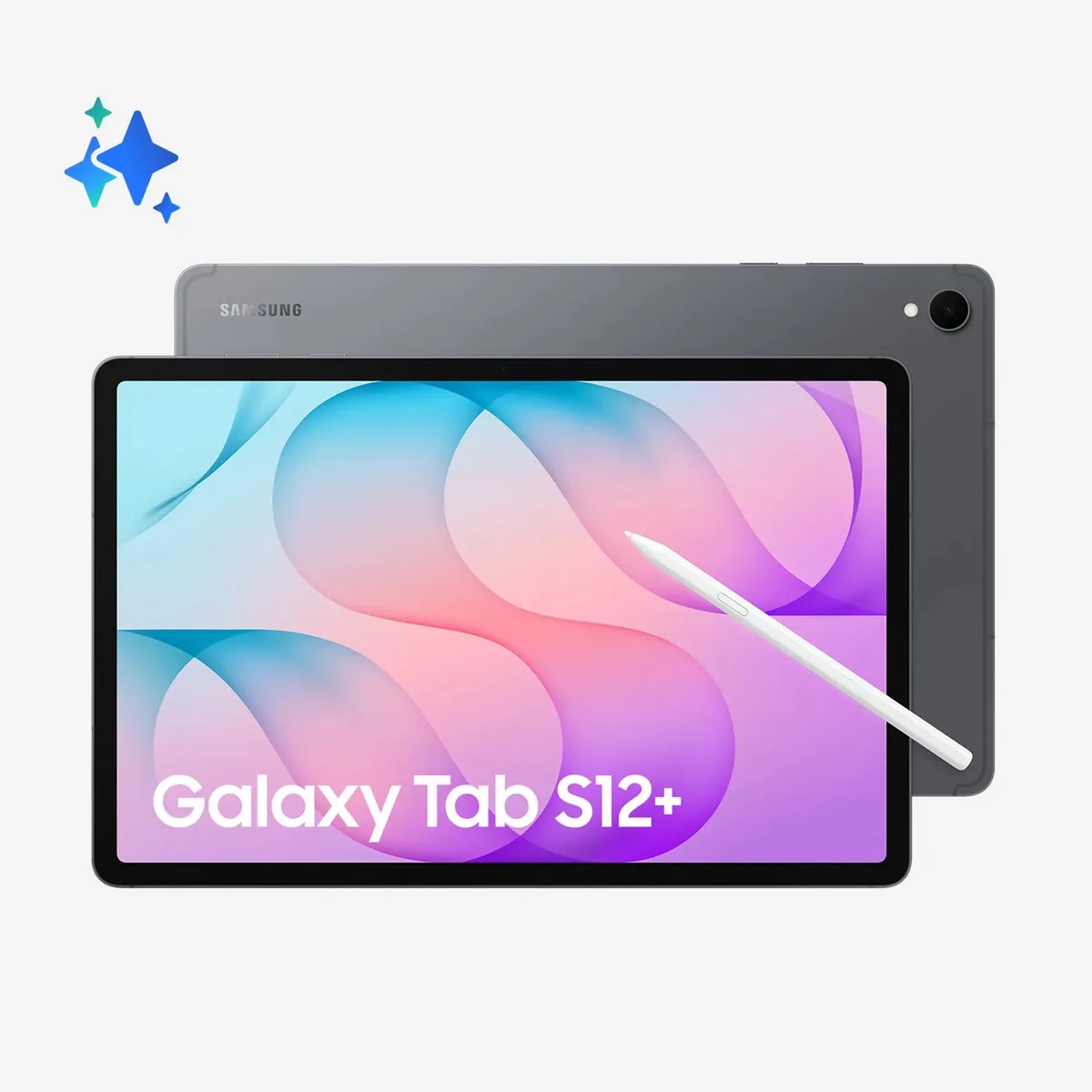 Galaxy Tab S12+ Wi-Fi 256 GB 32 cm (12.6) 12 GB Wi-Fi 6 (802.11ax) van Samsung in Grijs – productfoto