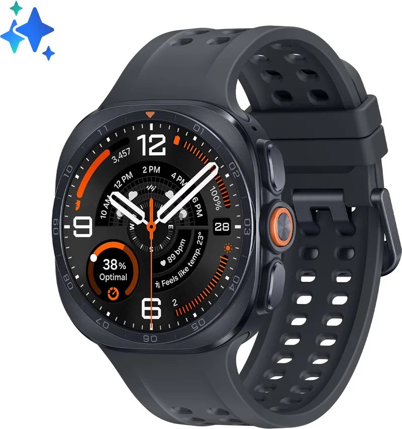 Galaxy Watch Ultra 2 4g 47 Mm Smartwatch Zwart fra Samsung i Titanium Grey – produktbillede