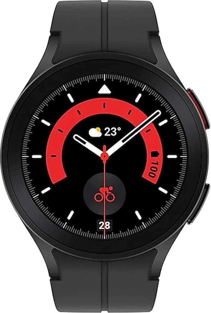 Galaxy Watch5 Pro - LTE/5G - Smartwatch heren en dames - 45 mm - Black de Samsung en Zwart LTE – photo produit