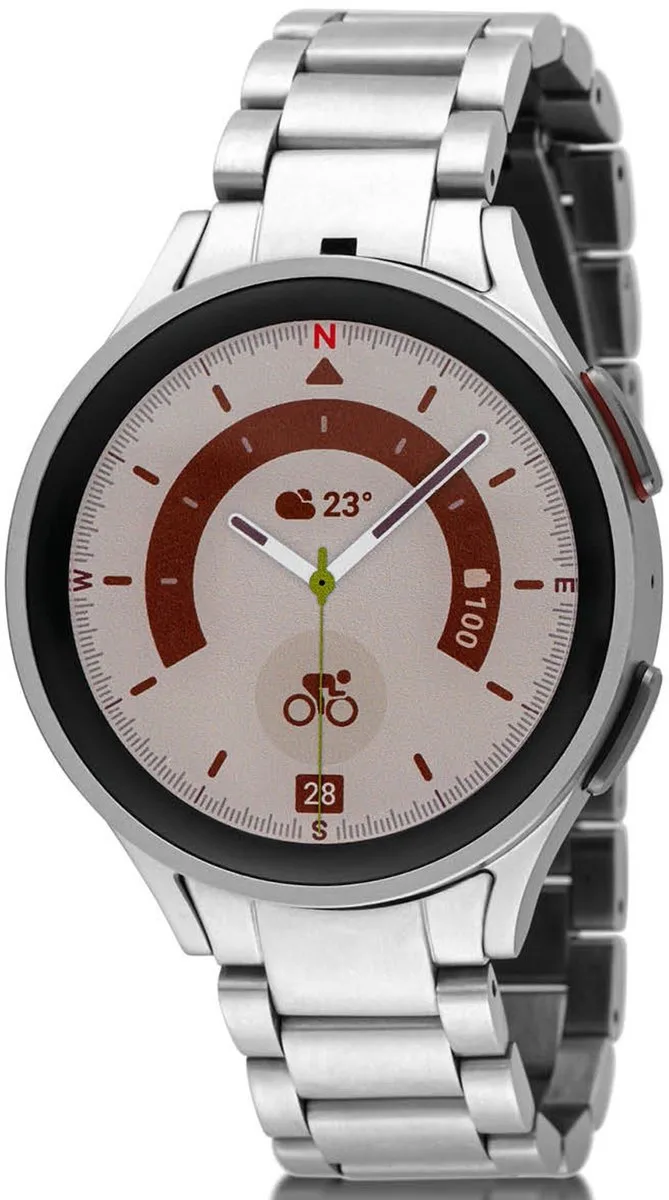 Galaxy Watch5 Pro - Smartwatch - 46 mm - Zilver - Special Edition de Samsung en Argent – photo produit