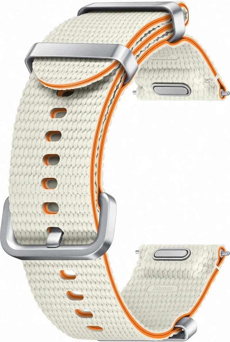 Galaxy Watch7 Smartwatchbandje - Athleisure Band - Maat (S/M) - Creme by Samsung in Cream, M) – product photo