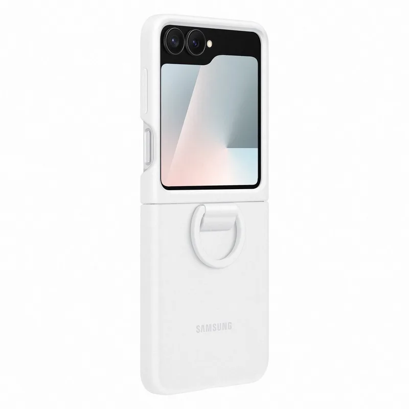 Galaxy Z Flip 7 FE Hoesje - Silicone Case van Samsung in Wit – productfoto