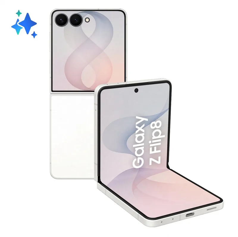 Galaxy Z Flip 8 5G - 256GB van Samsung in Crème – productfoto