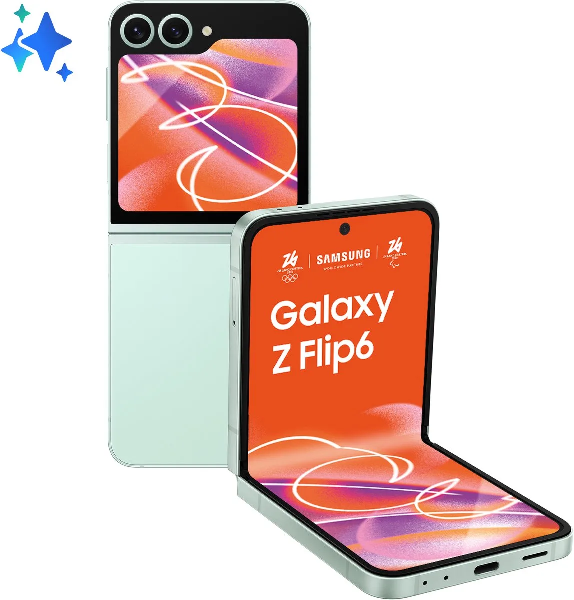 Galaxy Z Flip6, 512 GB, Muntkleur de Samsung en Licht groen – photo produit