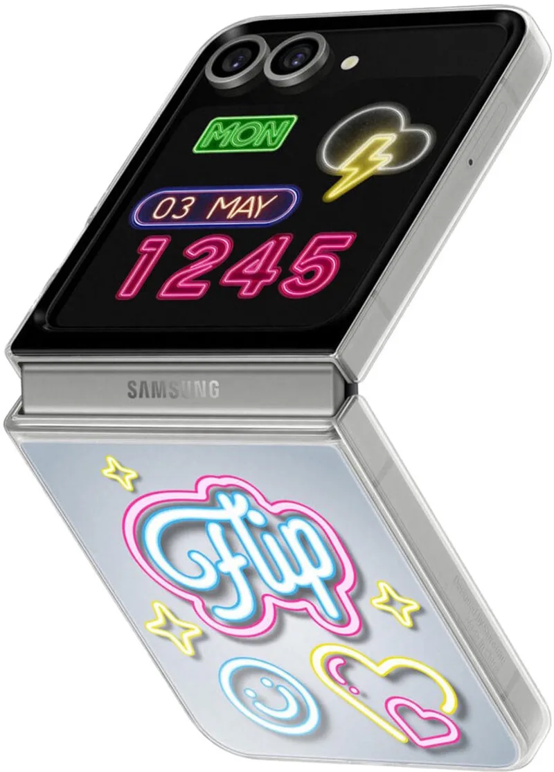 Galaxy Z Flip6 hoesje - Flipsuit case by Samsung in Transparent – product photo