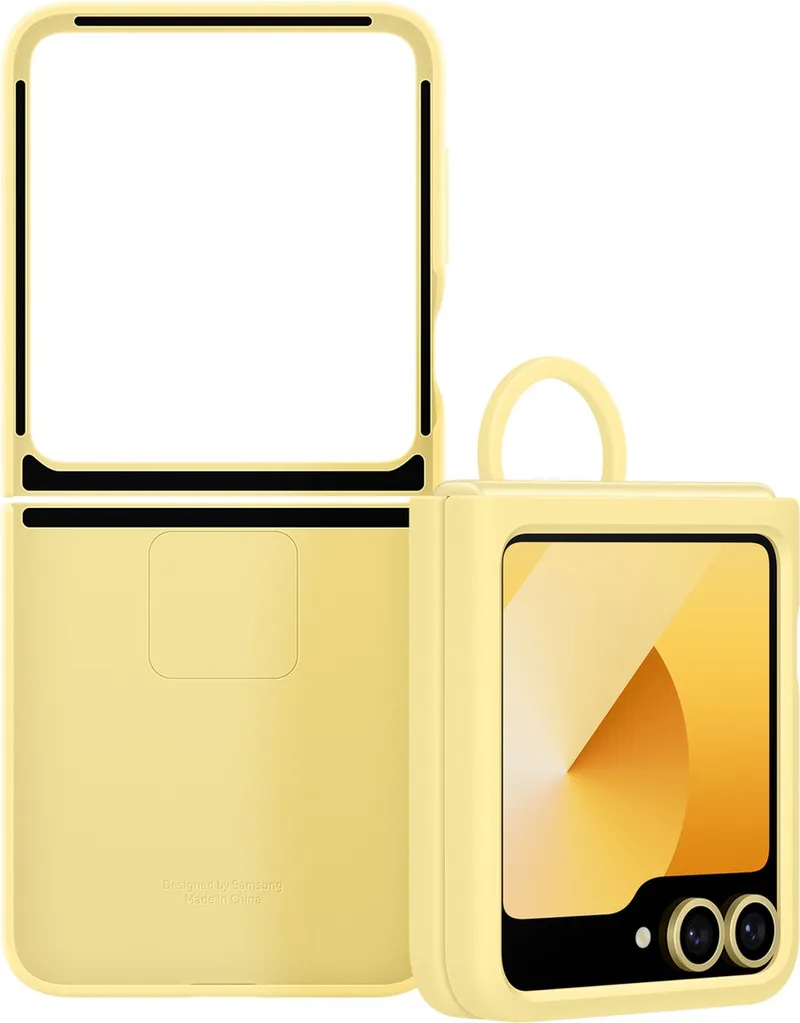 Galaxy Z Flip6 hoesje - Silicone Case van Samsung in Geel – productfoto