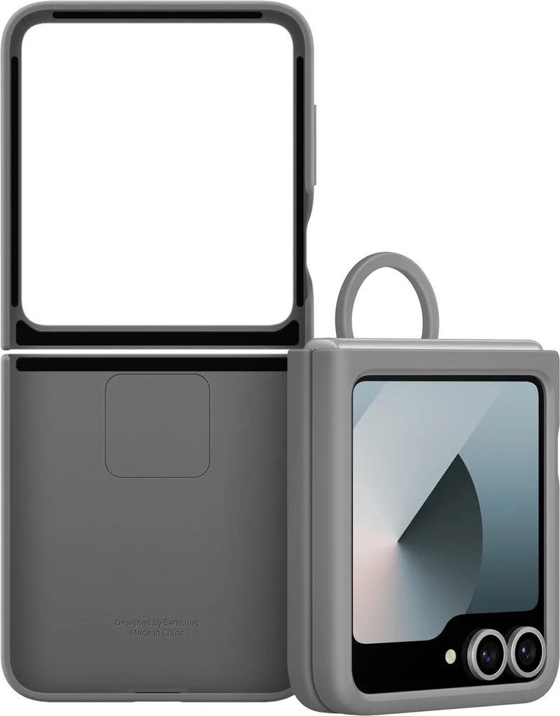 Galaxy Z Flip6 hoesje - Silicone Case by Samsung in Grey – product photo