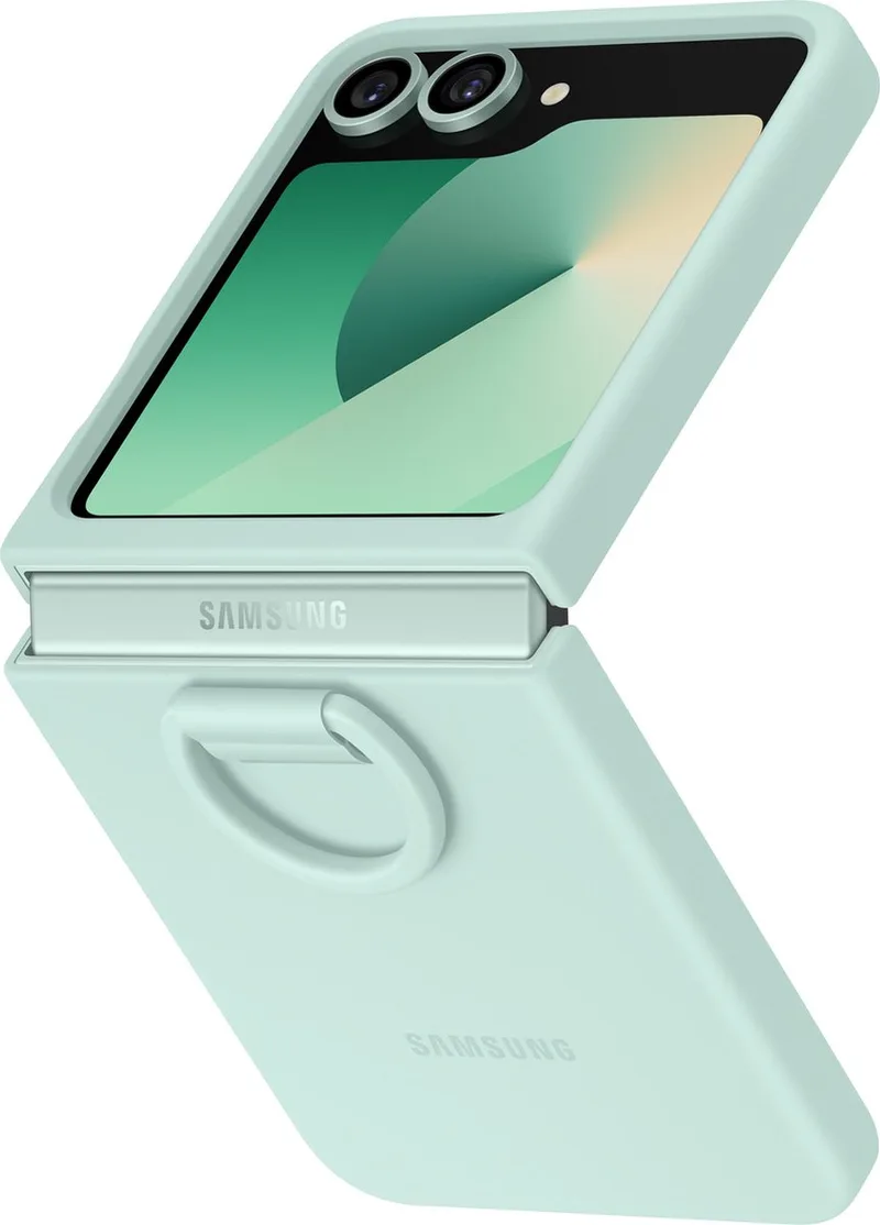 Galaxy Z Flip6 hoesje - Silicone Case by Samsung in Green – product photo