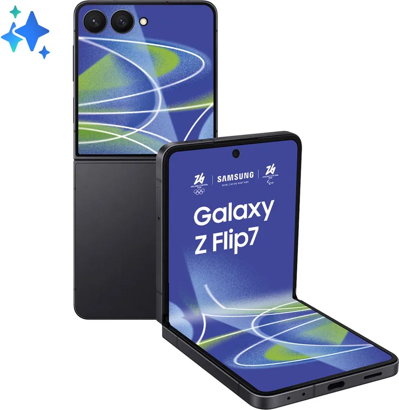 Galaxy Z Flip7 – 512GB från Samsung i Jet Black – produktbild