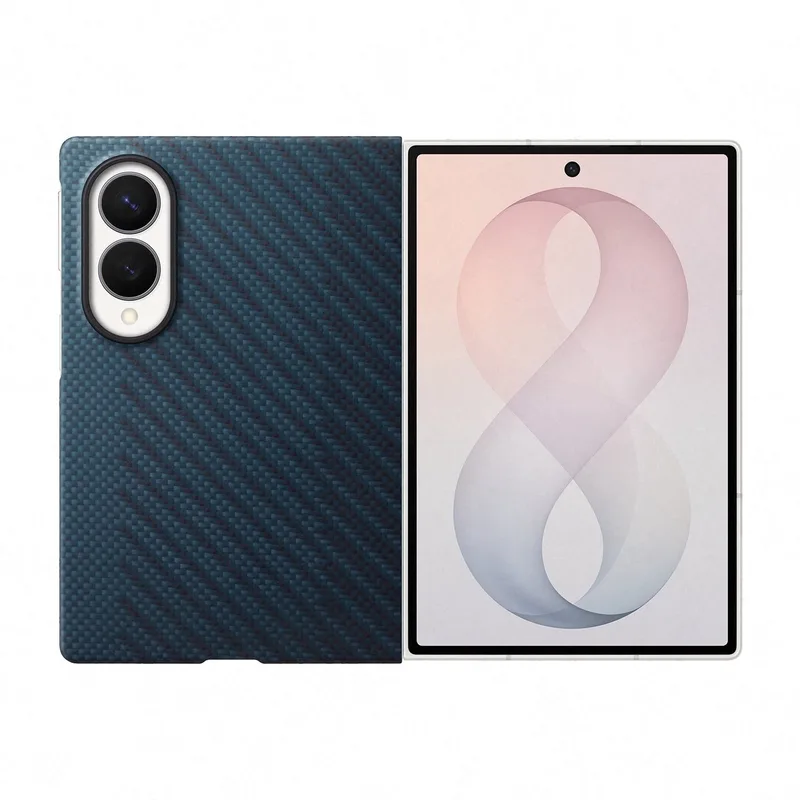 Galaxy Z Fold8 Hoesje - Carbon Magnet van Samsung in Blauw – productfoto