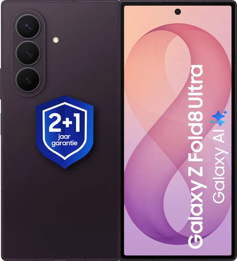 Galaxy Z Fold8 Ultra 5G - Smartphone - 512GB - 1 jaar extra garantie de Samsung en Violet Shadow – photo produit