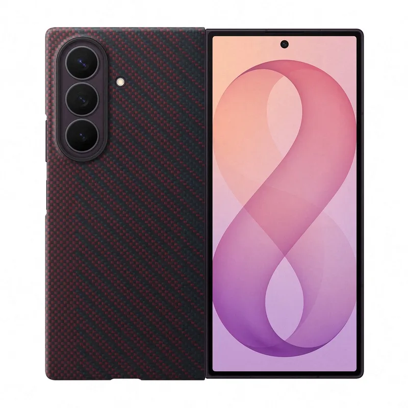 Galaxy Z Fold8 Ultra Hoesje - Carbon Magnet - Rood by Samsung in Karmijnrood – product photo