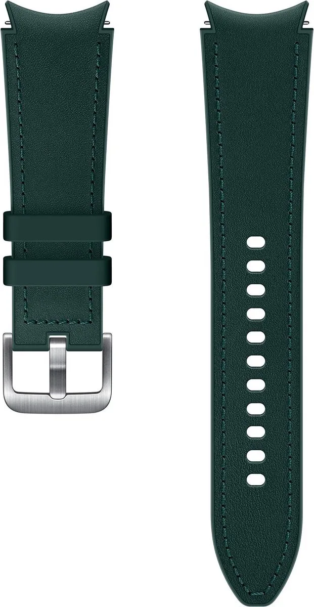 Hybrid Leather Band - Geschikt voor Samsung Galaxy Watch4 - M/L från Samsung i Grön – produktbild