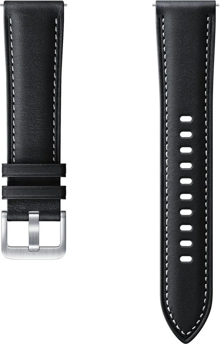 Lederen Armband Voor Samsung Watch 3 41mm - Origineel van Samsung in Zwart – productfoto