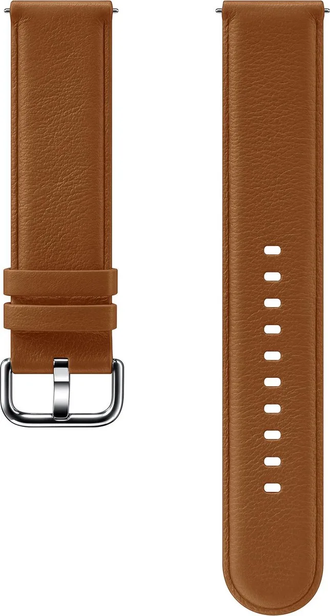Lederen Armband voor Samsung Watch Active 2 van Samsung in Bruin – productfoto